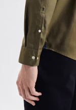 Regular Casual shirt Uni in Green |  Seidensticker Onlineshop