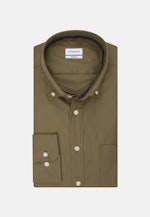 Bügelleichtes Twill Casual Hemd in Regular mit Button-Down-Kragen in Grün |  Seidensticker Onlineshop