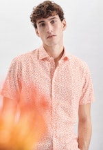 Regular Casual Hemd Druck in Orange |  Seidensticker Onlineshop