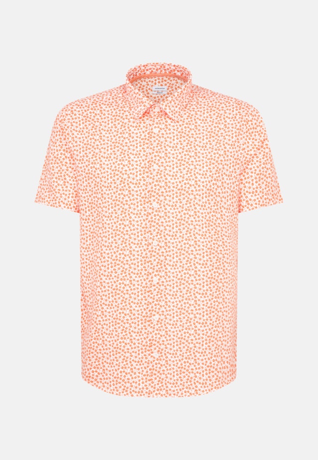 Regular Casual Hemd Druck in Orange |  Seidensticker Onlineshop