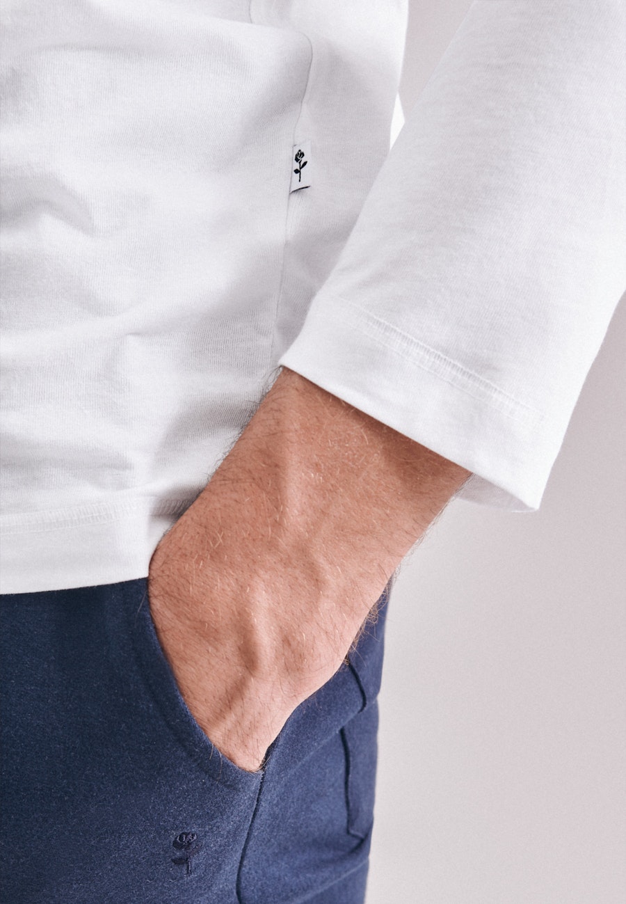 Langarmshirt aus 100% Baumwolle in White |  Seidensticker Onlineshop