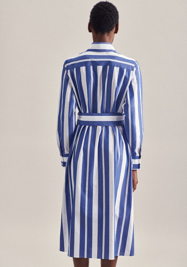 Popeline Maxi Kleid in Mittelblau |  Seidensticker Onlineshop