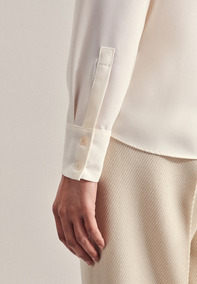 Shirt Blouse Uni in Ecru |  Seidensticker Onlineshop
