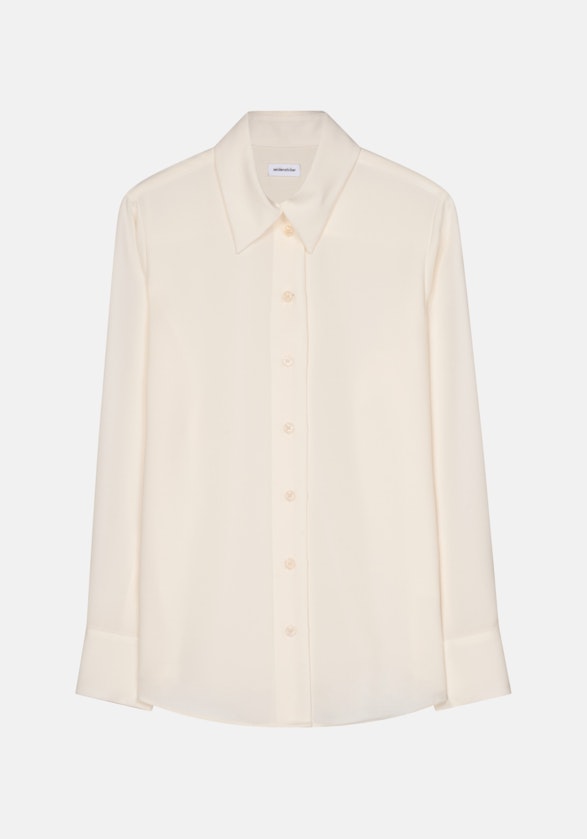 lange Arm Krepp Shirtblouse in Ecru |  Seidensticker Onlineshop