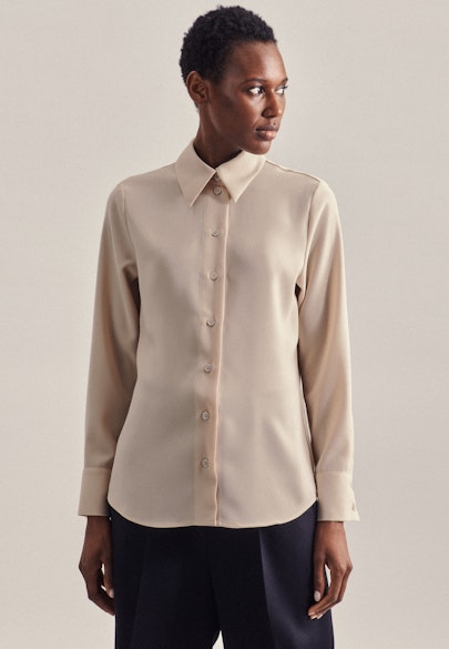 Shirt Blouse Uni in Ecru |  Seidensticker Onlineshop