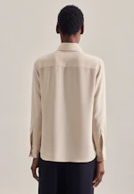 Shirt blouse Uni in Ecru |  Seidensticker Onlineshop