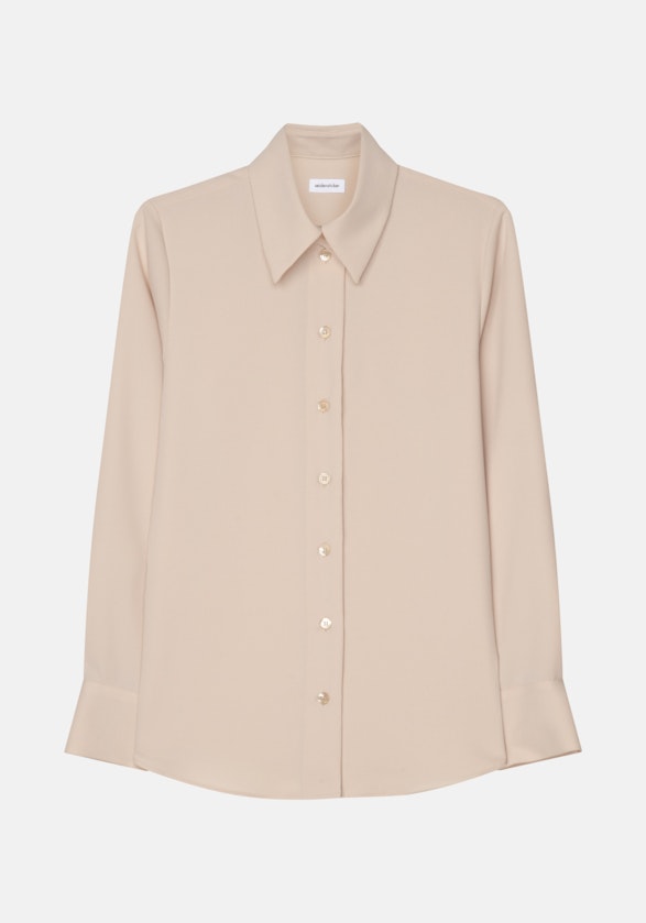 lange Arm Krepp Shirtblouse in Ecru |  Seidensticker Onlineshop