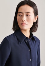 Shirt Blouse Uni in Dark Blue |  Seidensticker Onlineshop