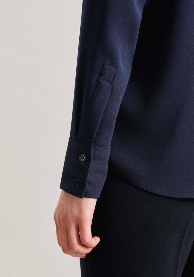 Shirt Blouse Uni in Dark Blue | Seidensticker Onlineshop
