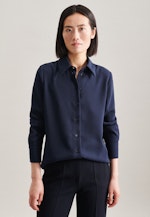 Shirt Blouse Uni in Dark Blue |  Seidensticker Onlineshop