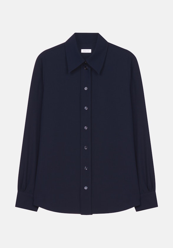 Shirt Blouse Uni in Dark Blue | Seidensticker Onlineshop