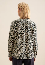 Hemdbluse mit Kräuseldetails aus Viskose regular fit in Grün |  Seidensticker Onlineshop
