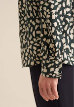Hemdbluse mit Kräuseldetails aus Viskose regular fit in Grün |  Seidensticker Onlineshop