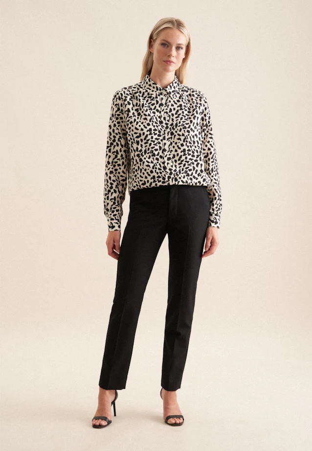 Hemdbluse Druck in Ecru |  Seidensticker Onlineshop