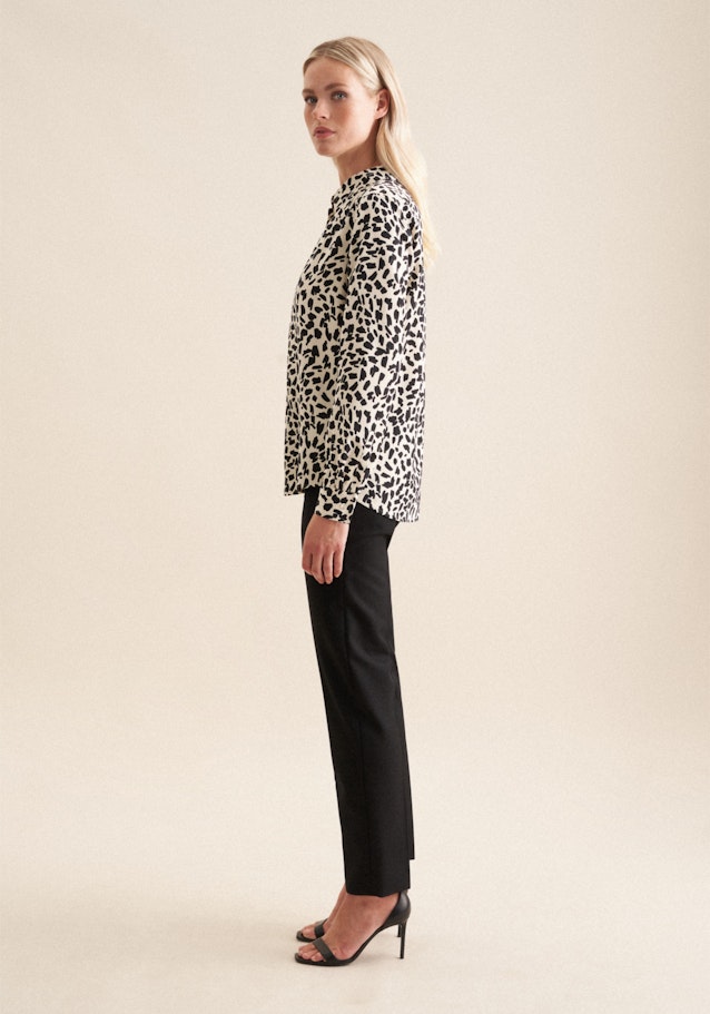 Shirt blouse Print in Ecru |  Seidensticker Onlineshop