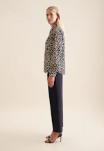 Shirt blouse Print in Dark Blue |  Seidensticker Onlineshop