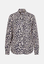 Shirt blouse Print in Dark Blue |  Seidensticker Onlineshop