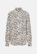 Shirt blouse with ruffled details made of viscose regular fit in Ecru |  Seidensticker Onlineshop