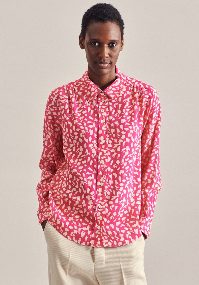 Long sleeve Poplin Shirt Blouse in Pink | Seidensticker Onlineshop