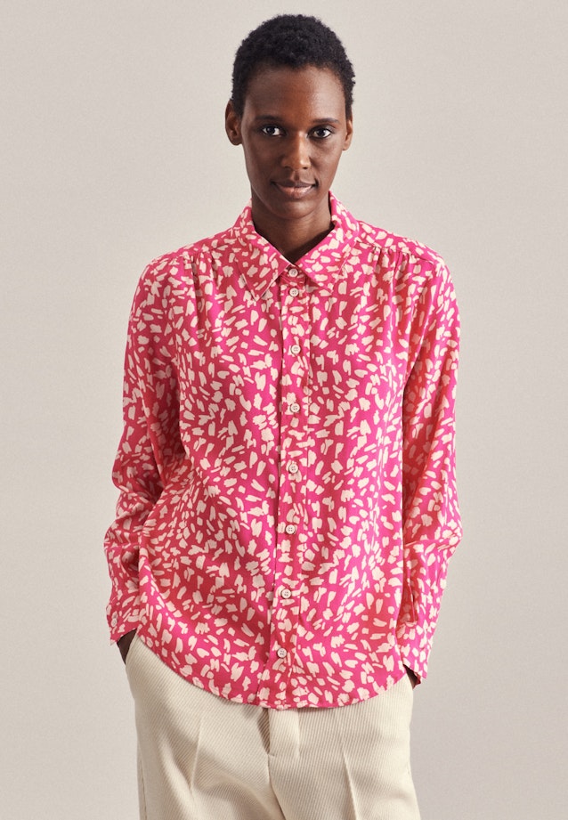 Long sleeve Poplin Shirt Blouse in Pink | Seidensticker Onlineshop