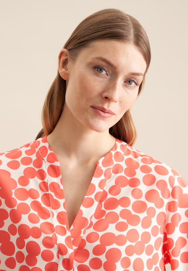 Kraag Shirtblouse in Oranje |  Seidensticker Onlineshop