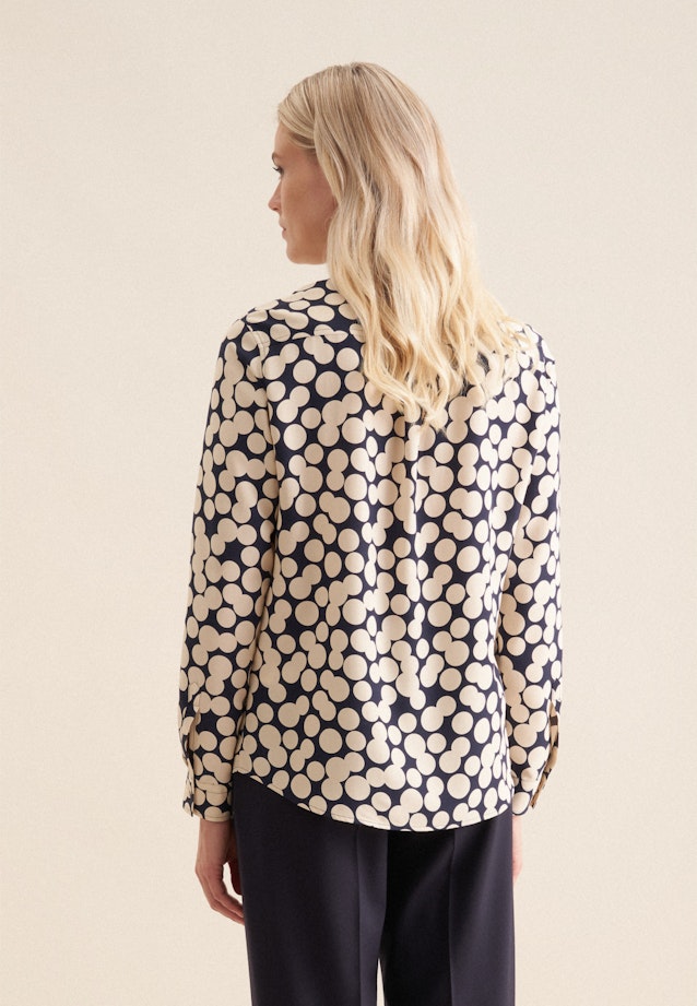 Popeline Shirtblouse in Donkerblauw |  Seidensticker Onlineshop