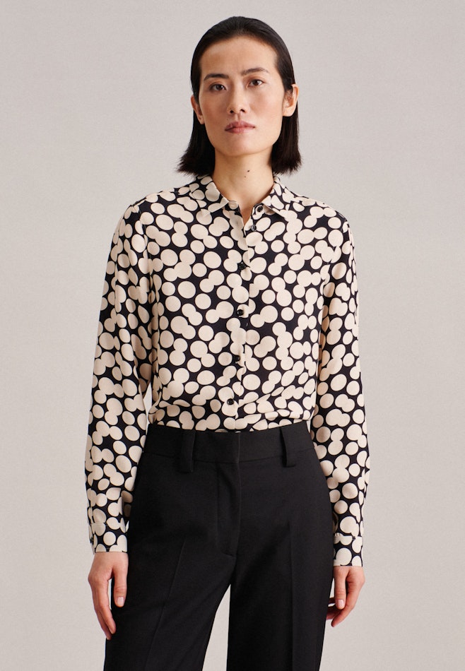 Poplin Shirt Blouse in Black | Seidensticker online shop