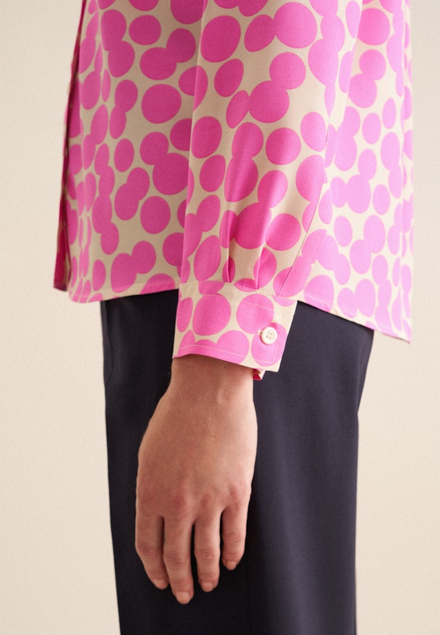 Shirt blouse made of viscose regular fir in Pink |  Seidensticker Onlineshop