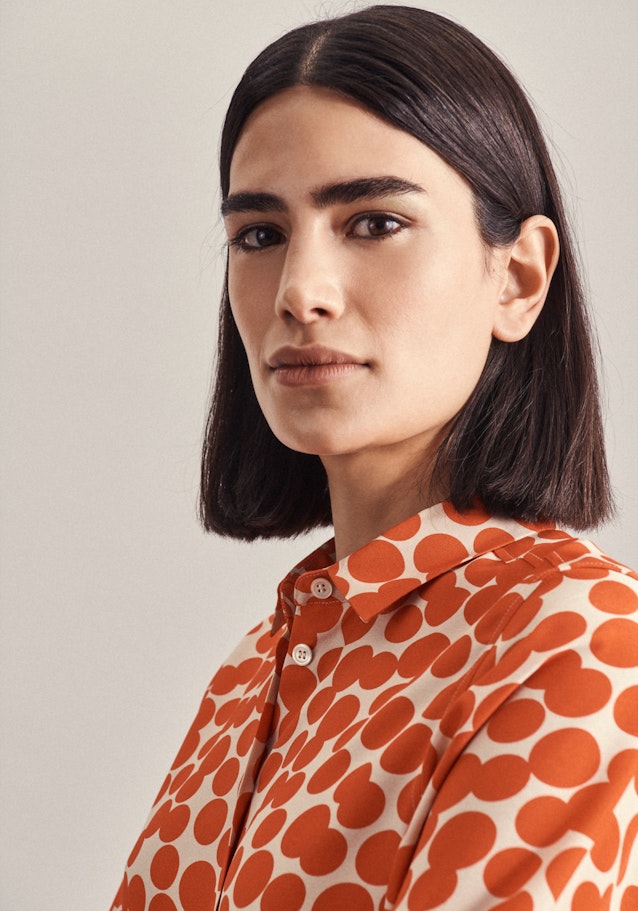 Poplin Shirt Blouse in Orange |  Seidensticker Onlineshop