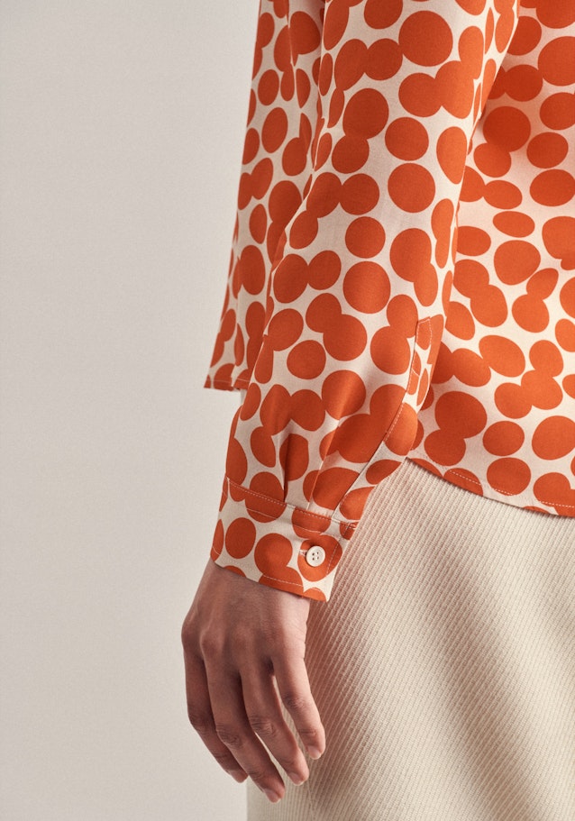 Popeline Shirtblouse in Oranje |  Seidensticker Onlineshop