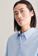 Long sleeve Poplin Shirt Blouse in Light Blue |  Seidensticker Onlineshop