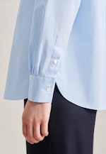 Long sleeve Poplin Shirt Blouse in Light Blue |  Seidensticker Onlineshop