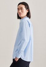 Long sleeve Poplin Shirt Blouse in Light Blue |  Seidensticker Onlineshop