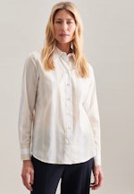 Long sleeve Poplin Shirt Blouse in Ecru |  Seidensticker Onlineshop