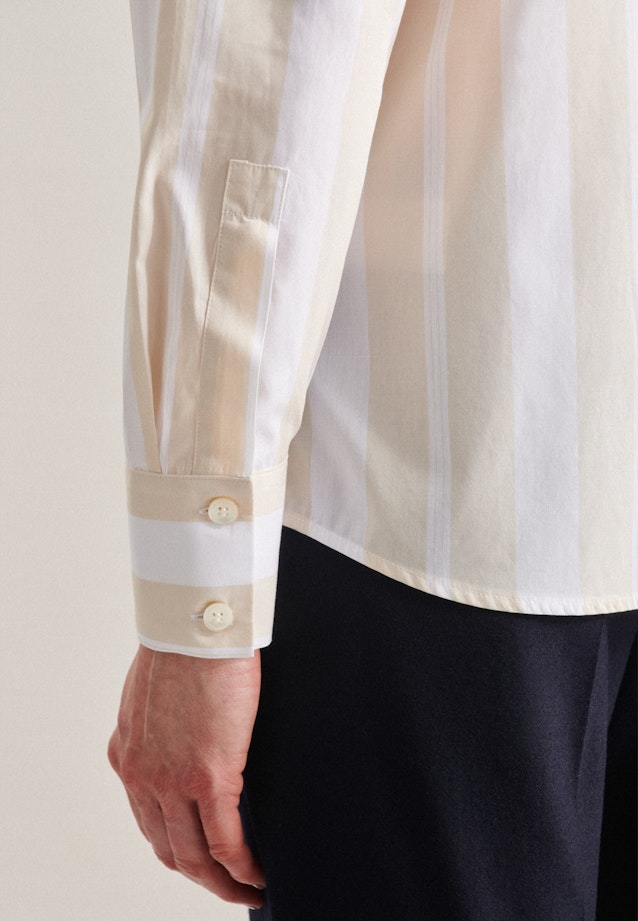 Shirt Blouse Stripes in Ecru |  Seidensticker Onlineshop