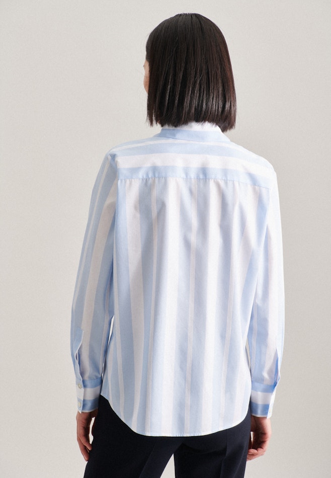 Long sleeve Poplin Shirt Blouse in Light Blue | Seidensticker online shop