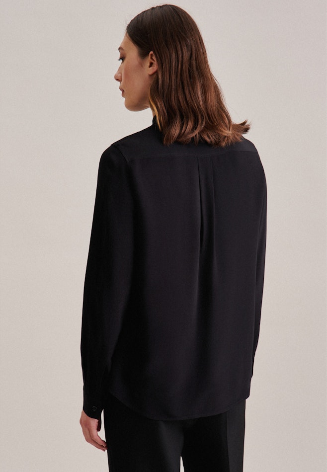 Long sleeve Poplin Shirt Blouse in Black | Seidensticker online shop
