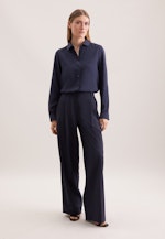 Hemdbluse aus Viskose regular fit in Bleu Foncé |  Seidensticker Onlineshop