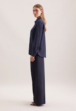 Hemdbluse aus Viskose regular fit in Bleu Foncé |  Seidensticker Onlineshop