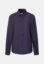 Hemdbluse aus Viskose regular fit in Dunkelblau |  Seidensticker Onlineshop