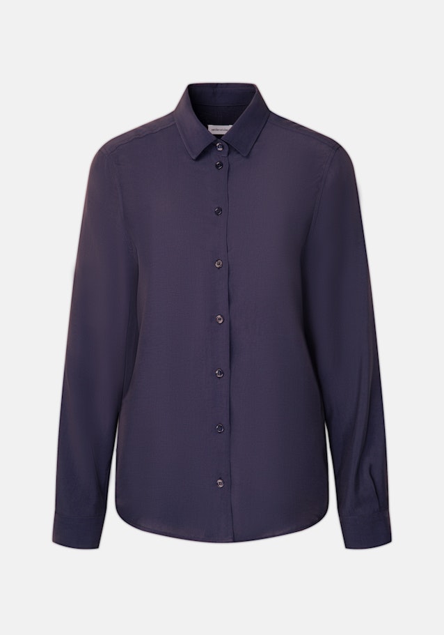 Hemdbluse aus Viskose regular fit in Dark Blue | Seidensticker Onlineshop