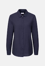 Hemdbluse aus Viskose regular fit in Bleu Foncé |  Seidensticker Onlineshop