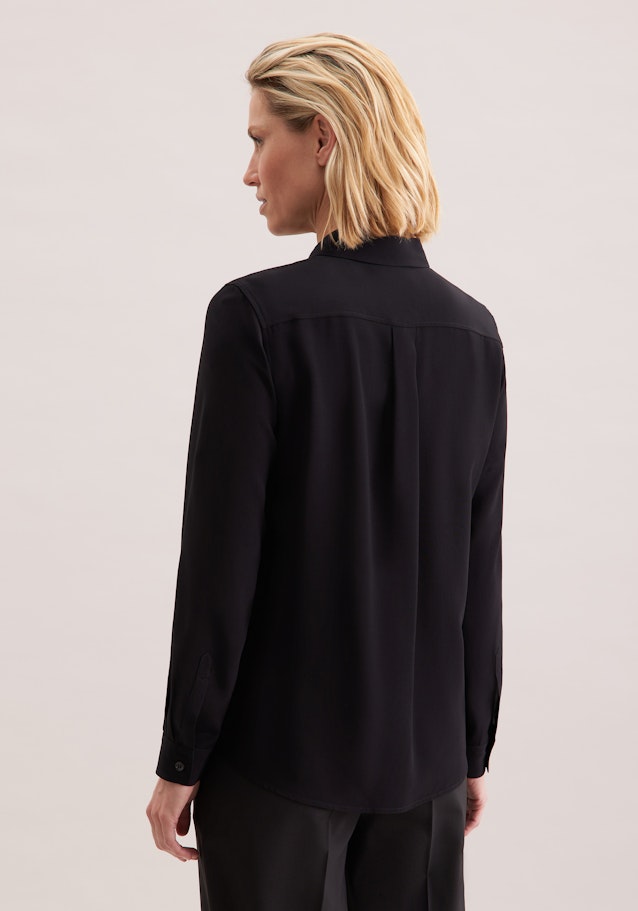 Hemdbluse aus Viskose regular fit in Noir | Seidensticker Onlineshop