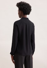 Hemdbluse aus Viskose regular fit in Schwarz |  Seidensticker Onlineshop