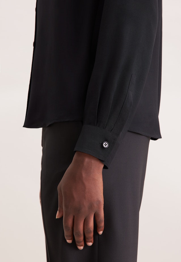 Hemdbluse aus Viskose regular fit in Noir |  Seidensticker Onlineshop