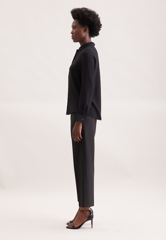 Hemdbluse aus Viskose regular fit in Noir |  Seidensticker Onlineshop