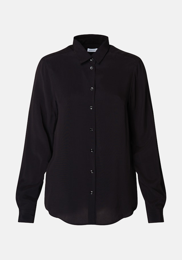 Hemdbluse aus Viskose regular fit in Noir | Seidensticker Onlineshop