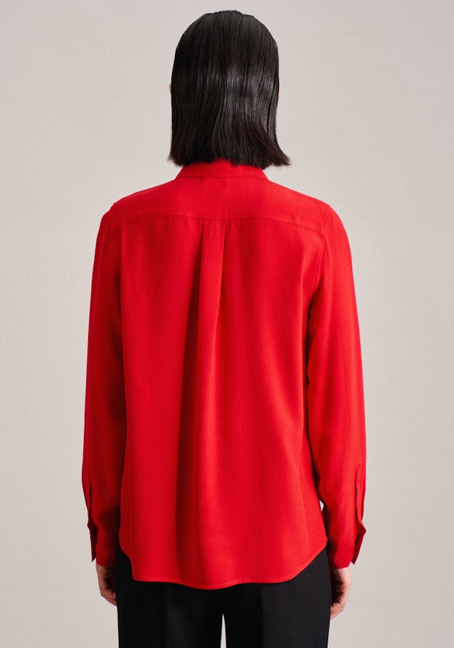 Long sleeve Poplin Shirt Blouse in Red | Seidensticker Onlineshop