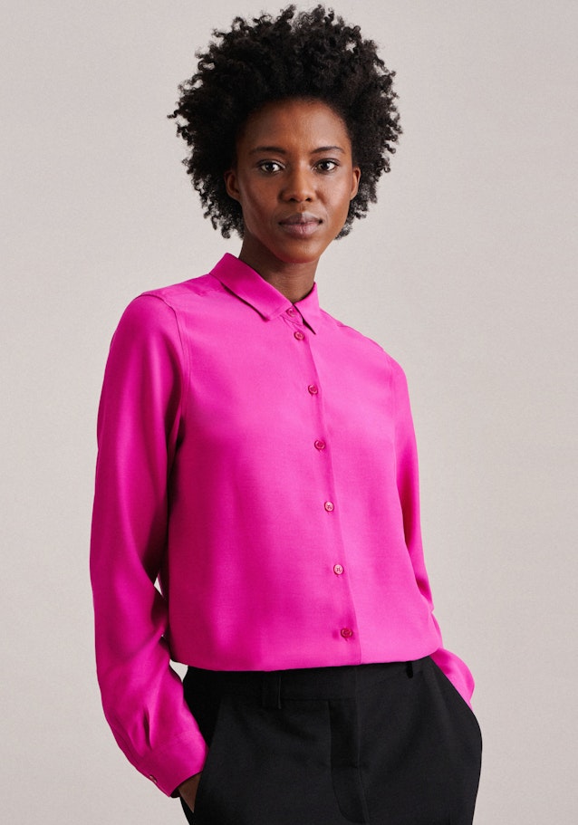 Long sleeve Poplin Shirt Blouse in Pink |  Seidensticker Onlineshop