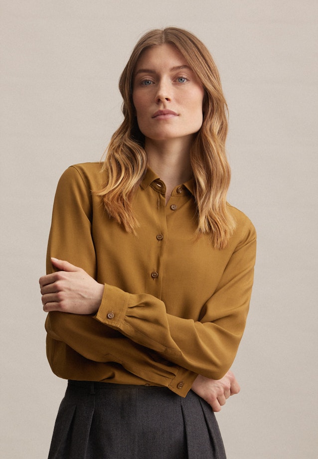 Popeline Shirtblouse in Groen |  Seidensticker Onlineshop